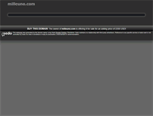 Tablet Screenshot of milleuno.com